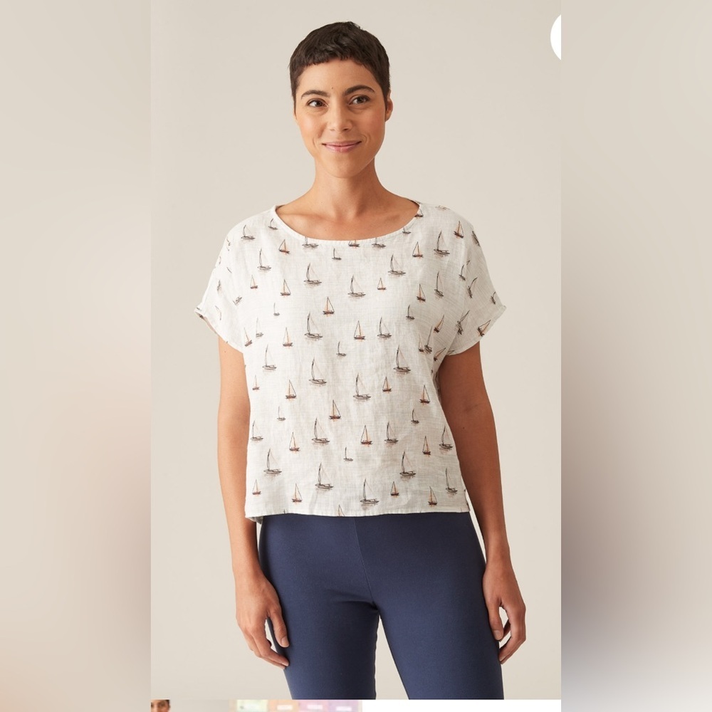 Cut•Loose | Linen Sailboat  Shirt